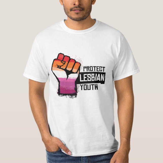 T-shirt Protéger les jeunes lesbiennes (Devant)