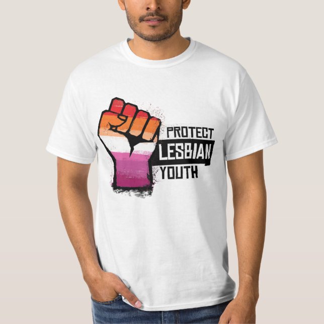T-shirt Protéger les jeunes lesbiennes (Devant)