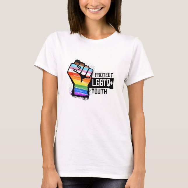 T-shirt Protéger les jeunes LGBTQ (Devant)