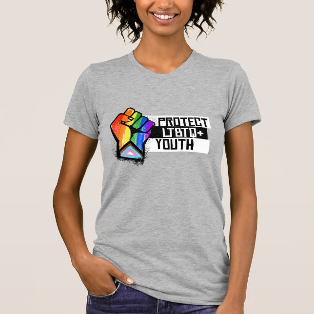 T-shirt Protéger les jeunes LGBTQ (Devant)
