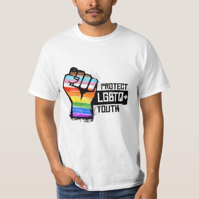 T-shirt Protéger les jeunes LGBTQ (Devant)