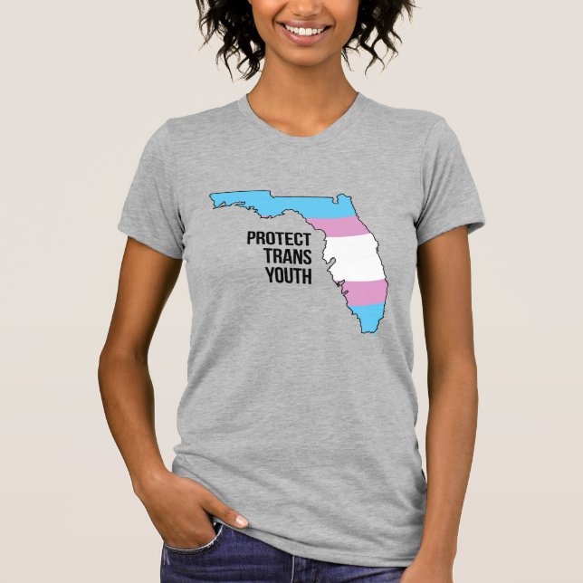 T-shirt Protéger les jeunes trans de Floride (Devant)
