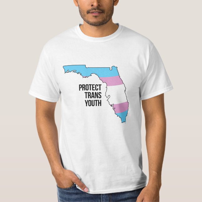 T-shirt Protéger les jeunes trans de Floride (Devant)