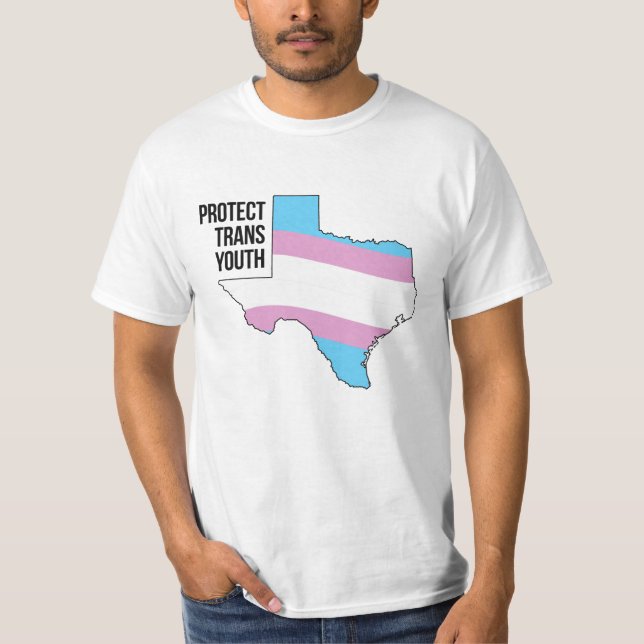 T-shirt Protéger les jeunes trans du Texas (Devant)