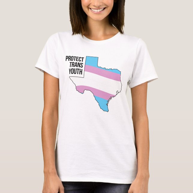 T-shirt Protéger les jeunes trans du Texas (Devant)