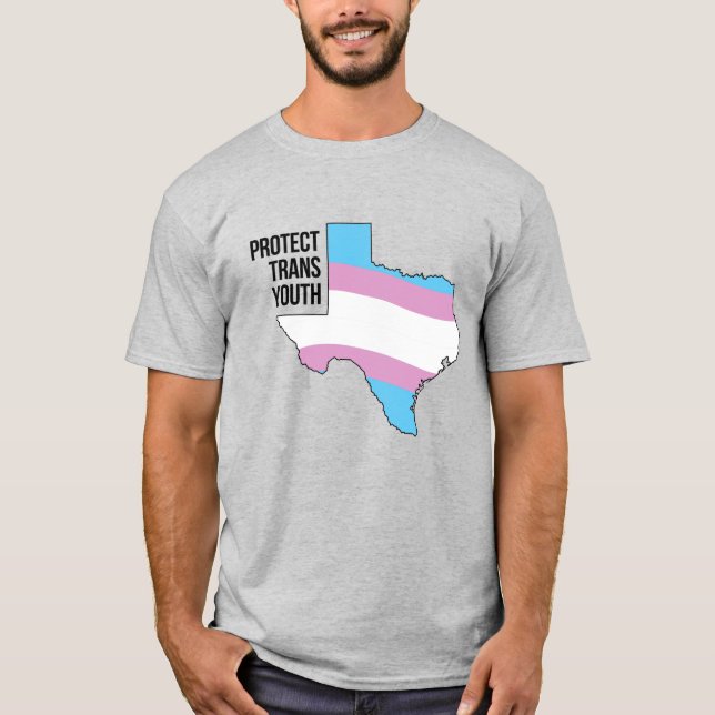 T-shirt Protéger les jeunes trans du Texas (Devant)