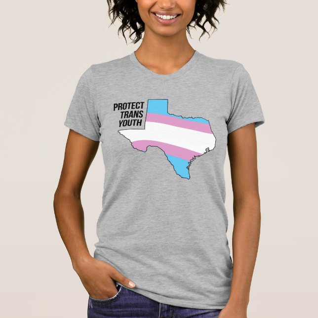 T-shirt Protéger les jeunes trans du Texas (Devant)