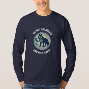 T-shirt Protéger les loups et les endroits sauvages - Manc