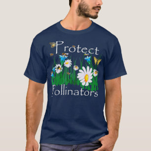 T-shirt Protéger les pollinisateurs Abeilles Papillons Fle
