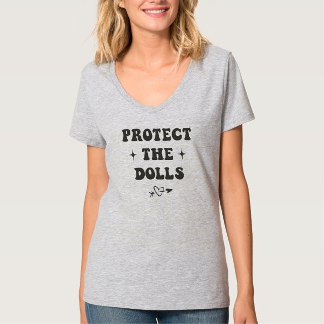 T-shirt Protéger Les Poupées (Devant)