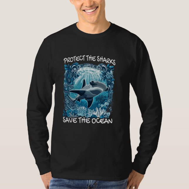 T-shirt Protéger Les Requins Sauver L'Océan - Protéger Le  (Devant)