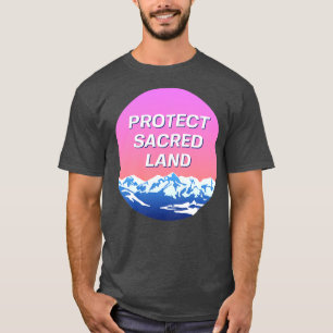 T-shirt Protéger les terres sacrées Paysage autochtone1