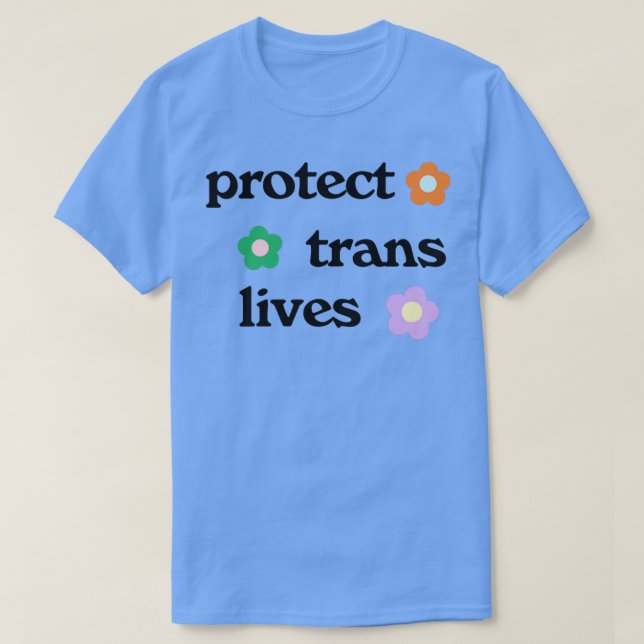 T-shirt Protéger les vies trans1 (Design devant)