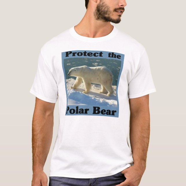 T-shirt Protéger l'ours polaire (Devant)