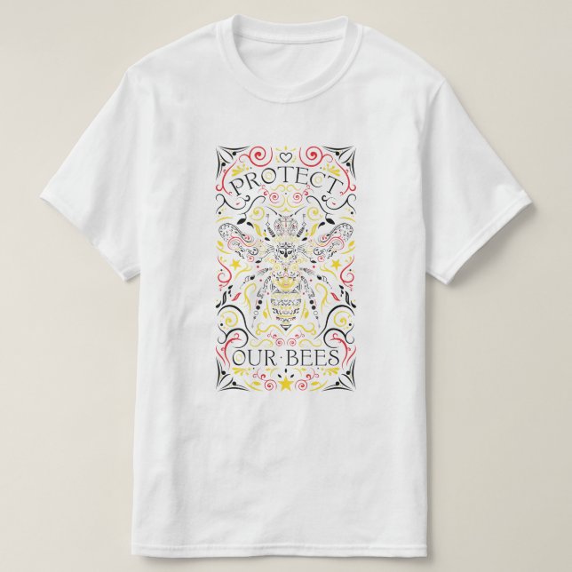 T-shirt protéger nos abeilles (Design devant)