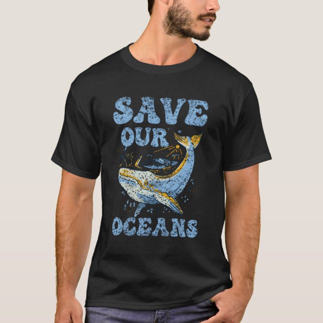 T-shirt Protéger nos océans Protéger les océans Protéger l (Devant)