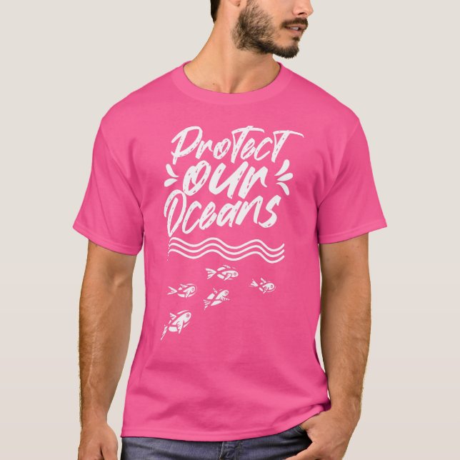 T-shirt Protéger nos océans Protéger les océans Protéger l (Devant)