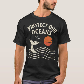 T-shirt Protéger nos océans Queue de baleine Éco-Responsab