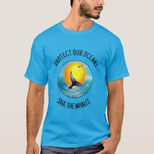 T-shirt Protéger nos océans Sauver les baleines Hommes