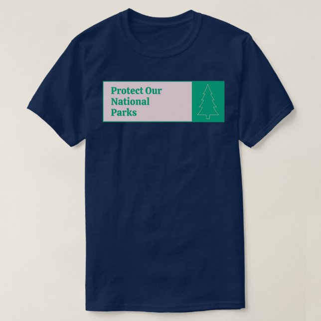 T-shirt Protéger nos parcs nationaux (Design devant)