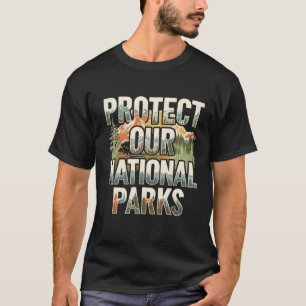 T-shirt Protéger nos parcs nationaux américains Randonnée
