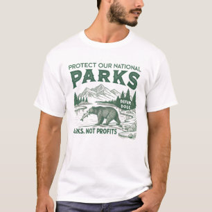 T-shirt Protéger Nos Parcs Nationaux Défendre Les Parcs Do