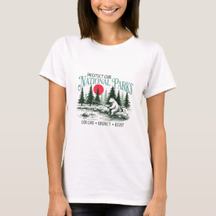 T-shirt Protéger nos parcs nationaux Explorer Respecter Ré