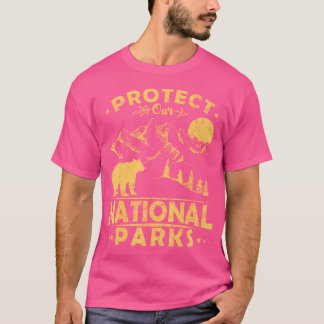 T-shirt Protéger nos parcs nationaux Randonnée de camping