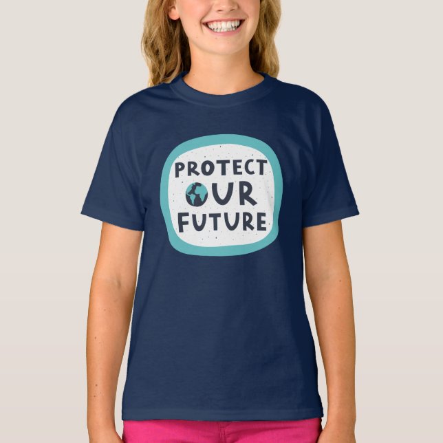T-shirt Protéger notre avenir (Devant)