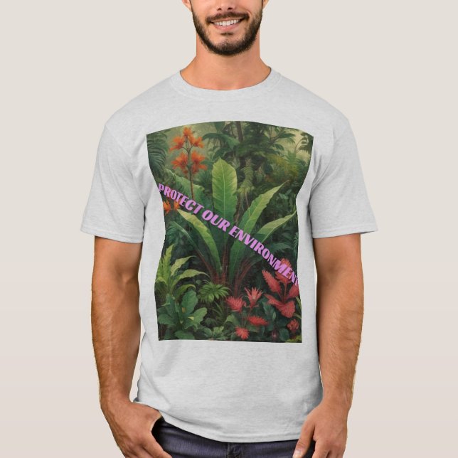 T-shirt Protéger notre environnement (Devant)