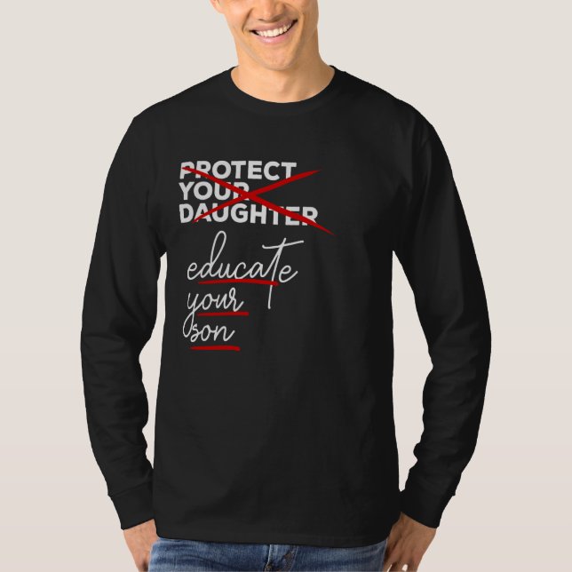 T-shirt Protéger votre fille éduquer votre fils conversati (Devant)