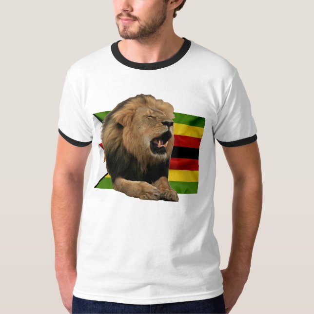 T-shirt Protégez la faune du Zimbabwe ! (Devant)