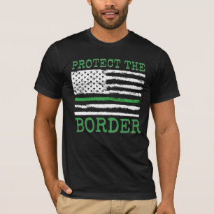 T-shirt Protégez la frontière avec la ligne verte du dra