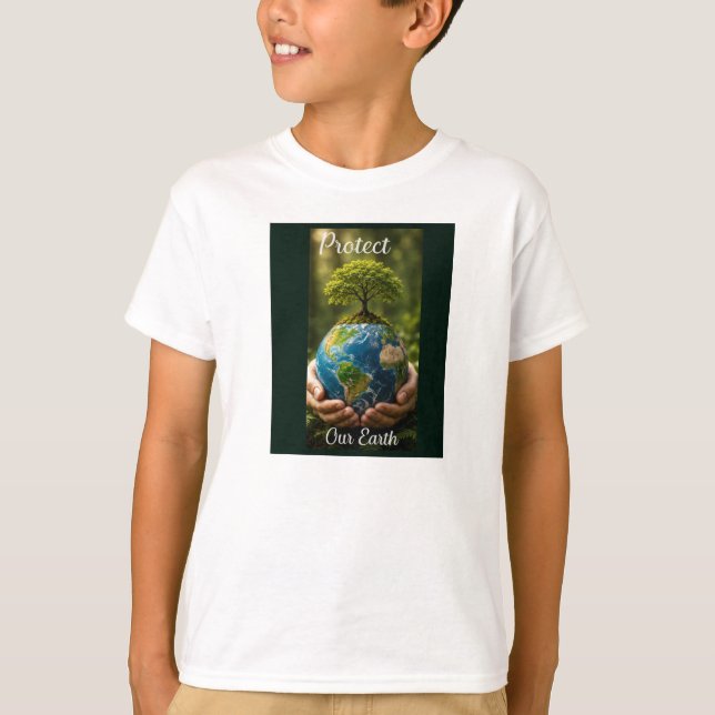 T-shirt Protégez la Terre pour moi (Devant)