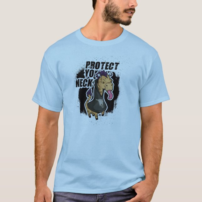 T-shirt "Protégez le cou de Yo" (particulièrement si vous (Devant)