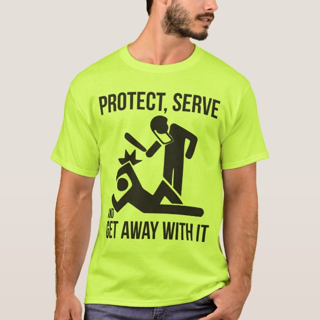 T-shirt Protégez, servez et évitez-le (Devant)