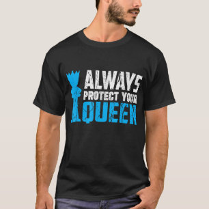T-shirt Protégez toujours vos échecs Cool Queen