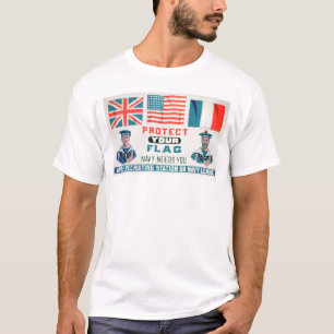 T-shirt Protégez votre drapeau - la marine a besoin de