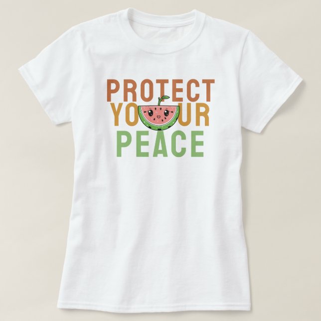 T-shirt Protégez votre paix (Design devant)