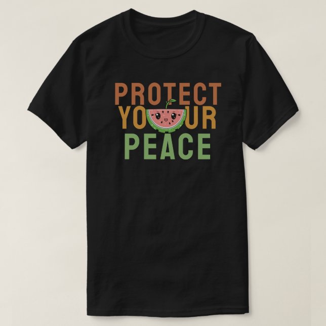 T-shirt Protégez votre paix (Design devant)