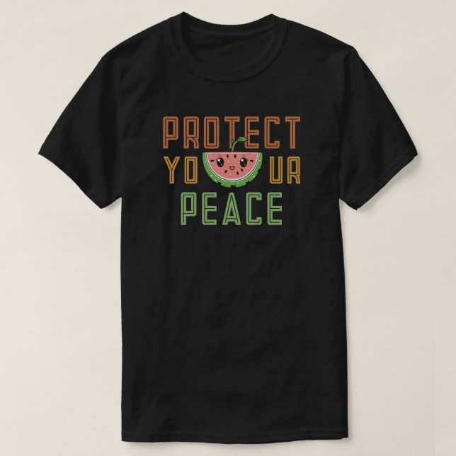 T-shirt Protégez votre paix (Design devant)