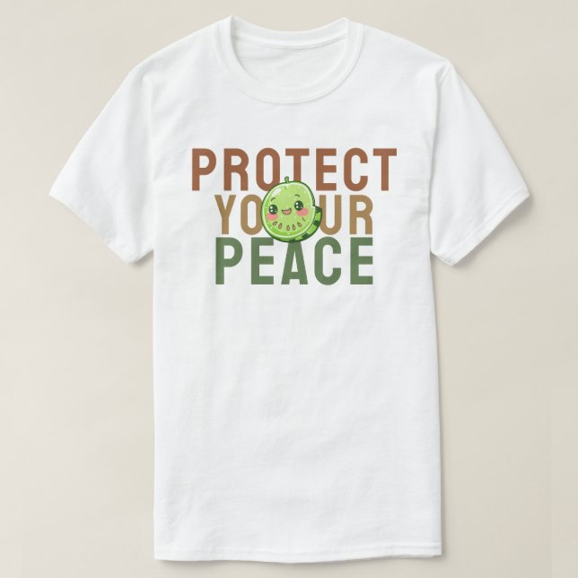 T-shirt Protégez votre paix (Design devant)