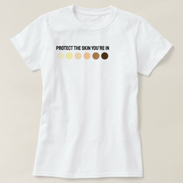 T-shirt Protégez votre peau (Design devant)