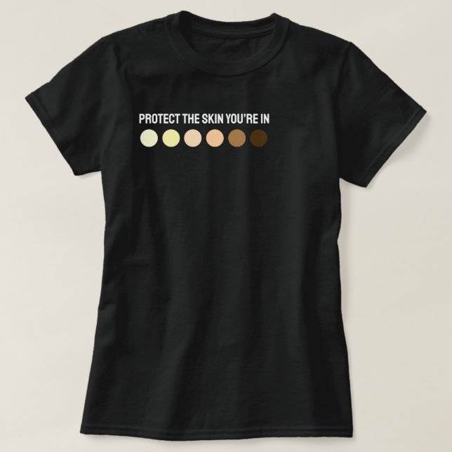 T-shirt Protégez votre peau (Design devant)