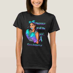 T-shirt Protégez-Vous Fille Femmes Noires Guerrière Suicid