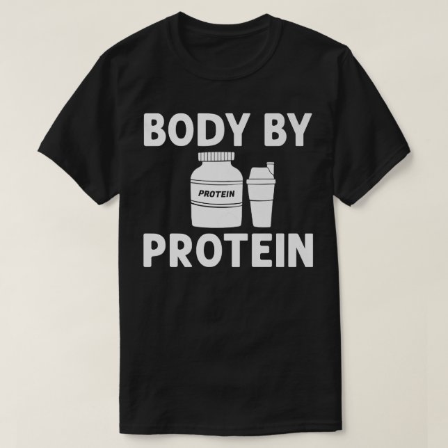 T-shirt Protein Shakes Powder Whey Boissons Snacks Vegan F (Design devant)