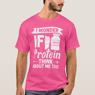 T-shirt Protein Shakes Powder Whey Boissons Snacks Vegan F