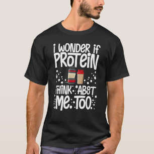 T-shirt Protein Shakes Powder Whey Boissons Snacks Vegan F