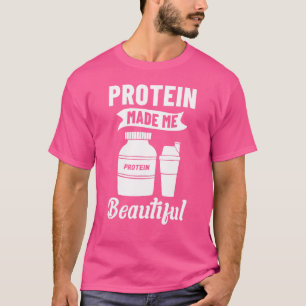T-shirt Protein Shakes Powder Whey Boissons Snacks Vegan F