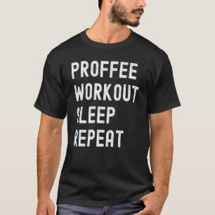 T-shirt Protéine et boisson au café à répétition pour l'en